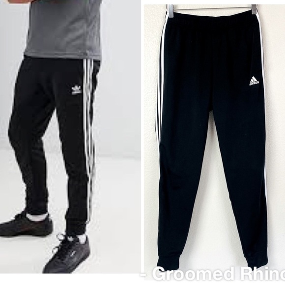 Adidas Black Original Retro Superstar Sweat Pants Size S - Picture 1 of 10